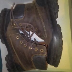 Geox Dark Brown Leather Boots